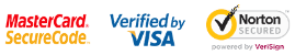 MasterCard SecureCode, Verified by VISA, Norton SECURED